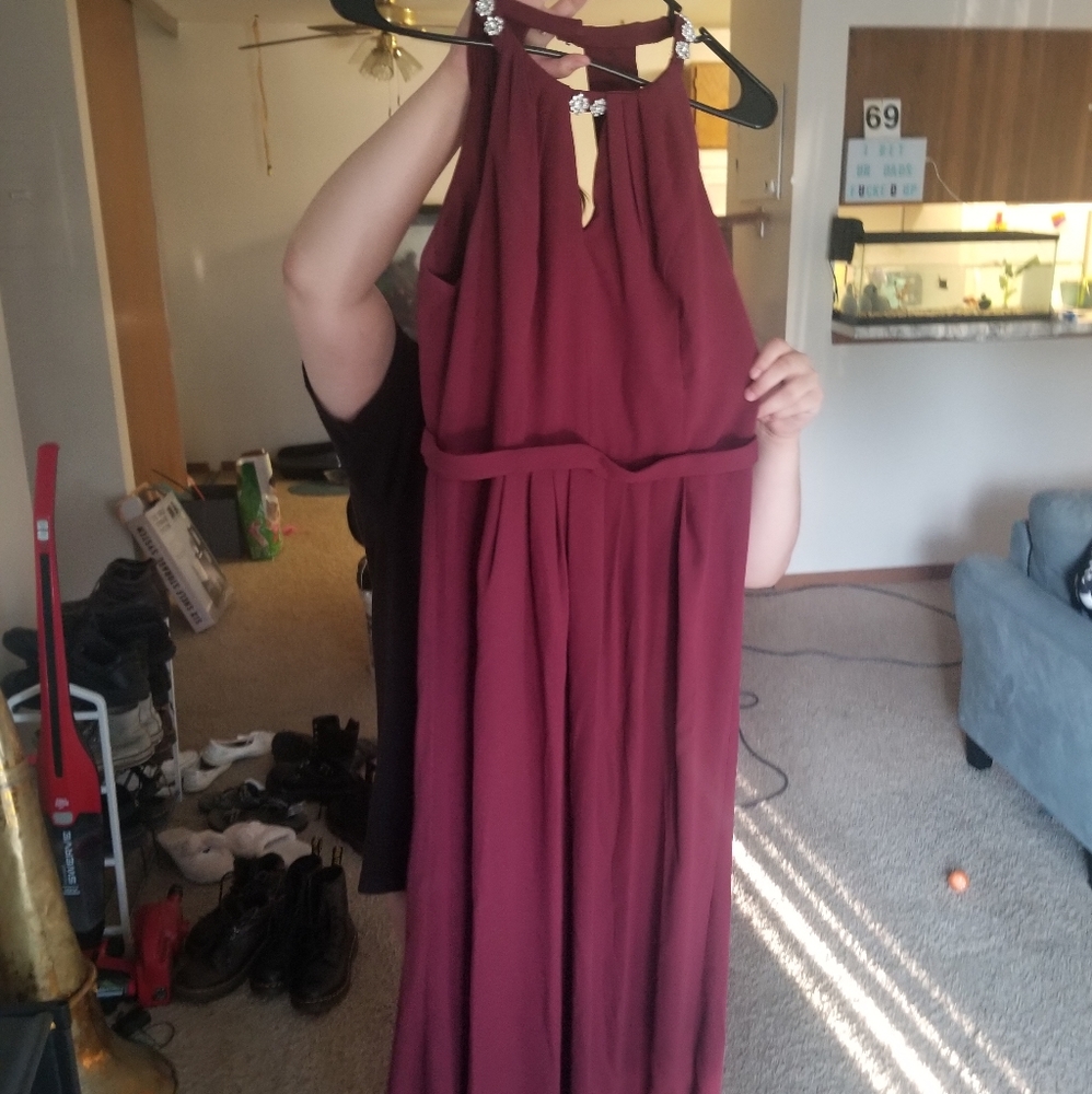 Wine Red Prom Dress